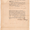 Tavern license issued by the Lt. Governor, William Denny of Pennsylvania, to John Gad of Philadelphia