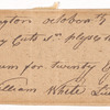 Order for rum by Lieutenant William White at Fort Washington