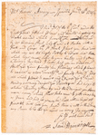 Letter of Samuel Wainwright, at Ipswich, Massachusetts about the scarcity of rum