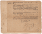 Tavern license to Margaret Garrebrance signed by James Duane, Mayor of New York City