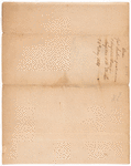 Order for medicine and hospital stores for Ft. Strother signed by Andrew Jackson