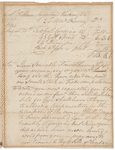 Letter, A. W. Davy to Colonel William Augustine Washington