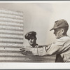 Erecting a metal bin for corn storage under ever-normal granary plan. Grundy County, Iowa