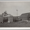 Three types of corncribs. Grundy County, Iowa