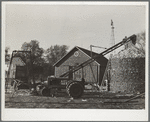 Storing corn during harvest. Grundy County, Iowa