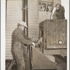 Storing corn in ever-normal granary bin. Grundy Center, Iowa