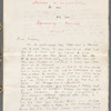 Letter to Vanessa [Stephen] on Her Wedding Day [Handwritten]