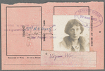 Passport Extract, Signed by Virginia Woolf, with Photograph