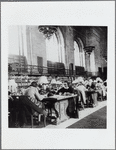 Researchers studying in the Main Reading Room
