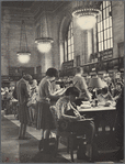 Photograph of researchers in southwest Main Reading Room