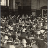 Photograph of researchers in Main Reading Room from east balcony