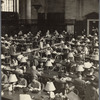 Photograph of researchers in Main Reading Room from east balcony