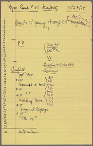 Merce Cunningham Dance Company Choreographic records
