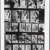 Contact sheet displaying portraits of "Shuffle Along" cast and crew, including Lottie Gee, Eubie Blake, Noble Sissle, Flournoy Miller, and Aubrey Lyles
