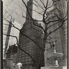 Central Park Plaza: Hotel Sherry-Netherland (center), Hotel Savoy Plaza (right), From 58th Street and Fifth Avenue