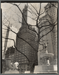 Central Park Plaza: Hotel Sherry-Netherland (center), Hotel Savoy Plaza (right), From 58th Street and Fifth Avenue