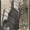 Central Park Plaza: Hotel Sherry-Netherland (center), Hotel Savoy Plaza (right), From 58th Street and Fifth Avenue