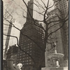 Central Park Plaza: Hotel Sherry-Netherland (center), Hotel Savoy Plaza (right), From 58th Street and Fifth Avenue