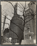 Central Park Plaza: Hotel Sherry-Netherland (center), Hotel Savoy Plaza (right), From 58th Street and Fifth Avenue