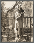 St. Mark's Church, statue in courtyard, East 10th Street and Second Avenue