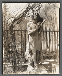St. Mark's Church, statue in courtyard, East 10th Street and Second Avenue