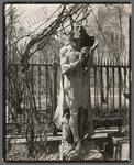 St. Mark's Church, statue in courtyard, East 10th Street and Second Avenue