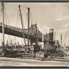 Queensboro Bridge: II, Long Island City, Queens, looking southwest from pier at 41st Road