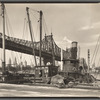 Queensboro Bridge: II, Long Island City, Queens, looking southwest from pier at 41st Road