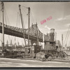 Queensboro Bridge: II, Long Island City, Queens, looking southwest from pier at 41st Road