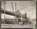 Queensboro Bridge: II, Long Island City, Queens, looking southwest from pier at 41st Road
