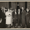 A. Philip Randolph, Channing Tobias, Hank Aaron, Hulan Jack, Joe Louis and others attending the NAACP Freedom Fund Dinner at the Hotel Roosevelt, New York City 