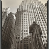 John Watts statue, From Trinity Churchyard looking toward One Wall Street