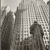 John Watts statue, From Trinity Churchyard looking toward One Wall Street