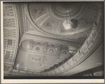 Fifth Avenue Theater interior: showing chandelier, rotunda and second balcony, 1185 Broadway