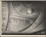 Fifth Avenue Theater interior: showing chandelier, rotunda and second balcony, 1185 Broadway