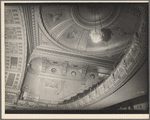Fifth Avenue Theater interior: showing chandelier, rotunda and second balcony, 1185 Broadway