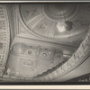 Fifth Avenue Theater interior: showing chandelier, rotunda and second balcony, 1185 Broadway