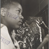 Harlem Community Art Center: student in metal craft class, 290 Lenox Avenue