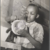 Harlem Community Art Center: student in metal craft class, 290 Lenox Avenue