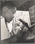 Harlem Community Art Center: student in metal craft class, 290 Lenox Avenue