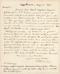 Benjamin Silliman letter to Professor Kellog