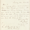 Henry Drisler letter to E.A. Duyckinck