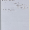 William Cullen Bryant letter to A. Hopkins