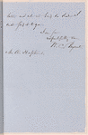 William Cullen Bryant letter to A. Hopkins