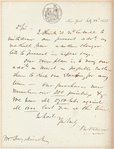 Prosper M. Wetmore letter to E.A. Duyckinck
