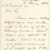 Ralph Waldo Emerson letter to E.A. Duyckinck