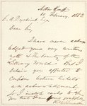Ralph Waldo Emerson letter to E.A. Duyckinck