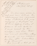 Park Benjamin letter to E.A. Duyckinck