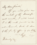 Charles F. Briggs letter to “My Dear Friend”
