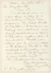 Epes Sargent letter to E.A. Duyckinck